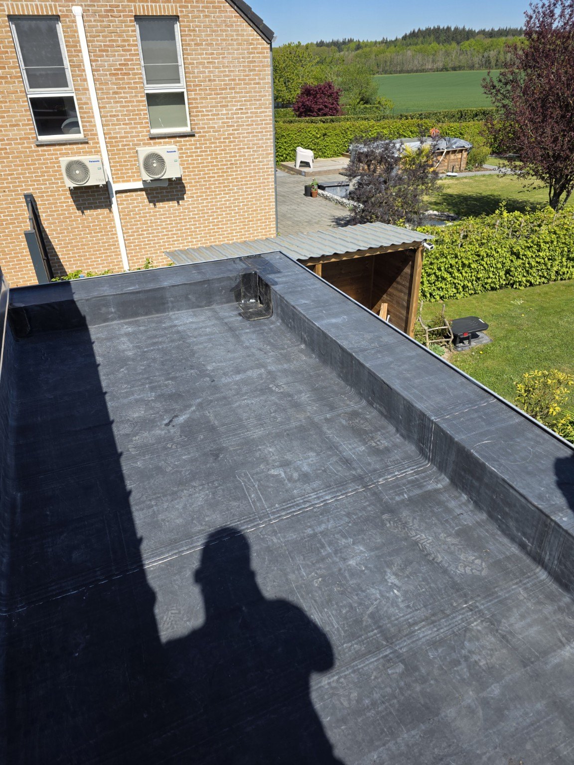 Rénovation de toiture plate à Mettet - Étanchéité AD