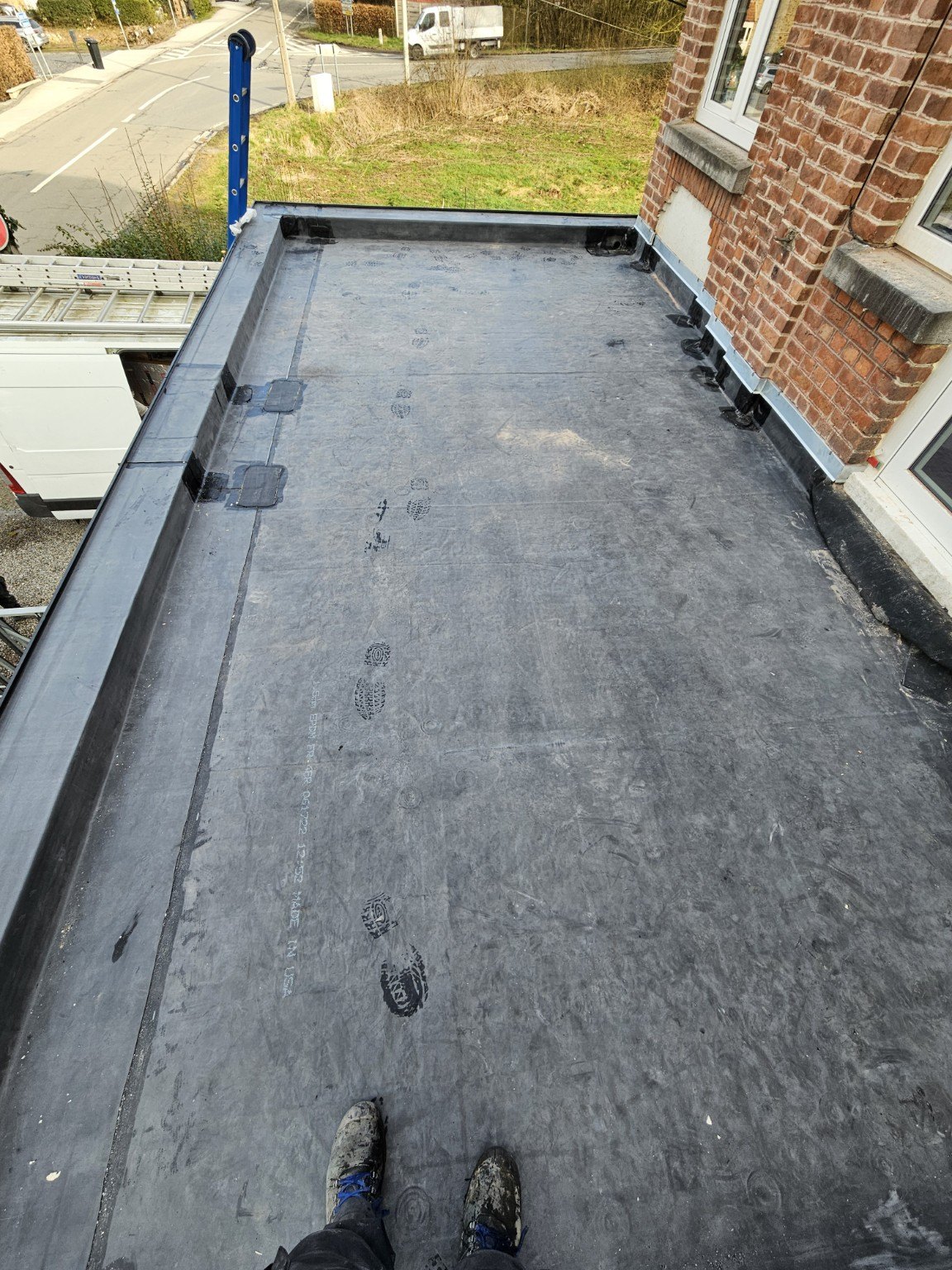 Rénovation de toiture plate à Godinne - Étanchéité AD
