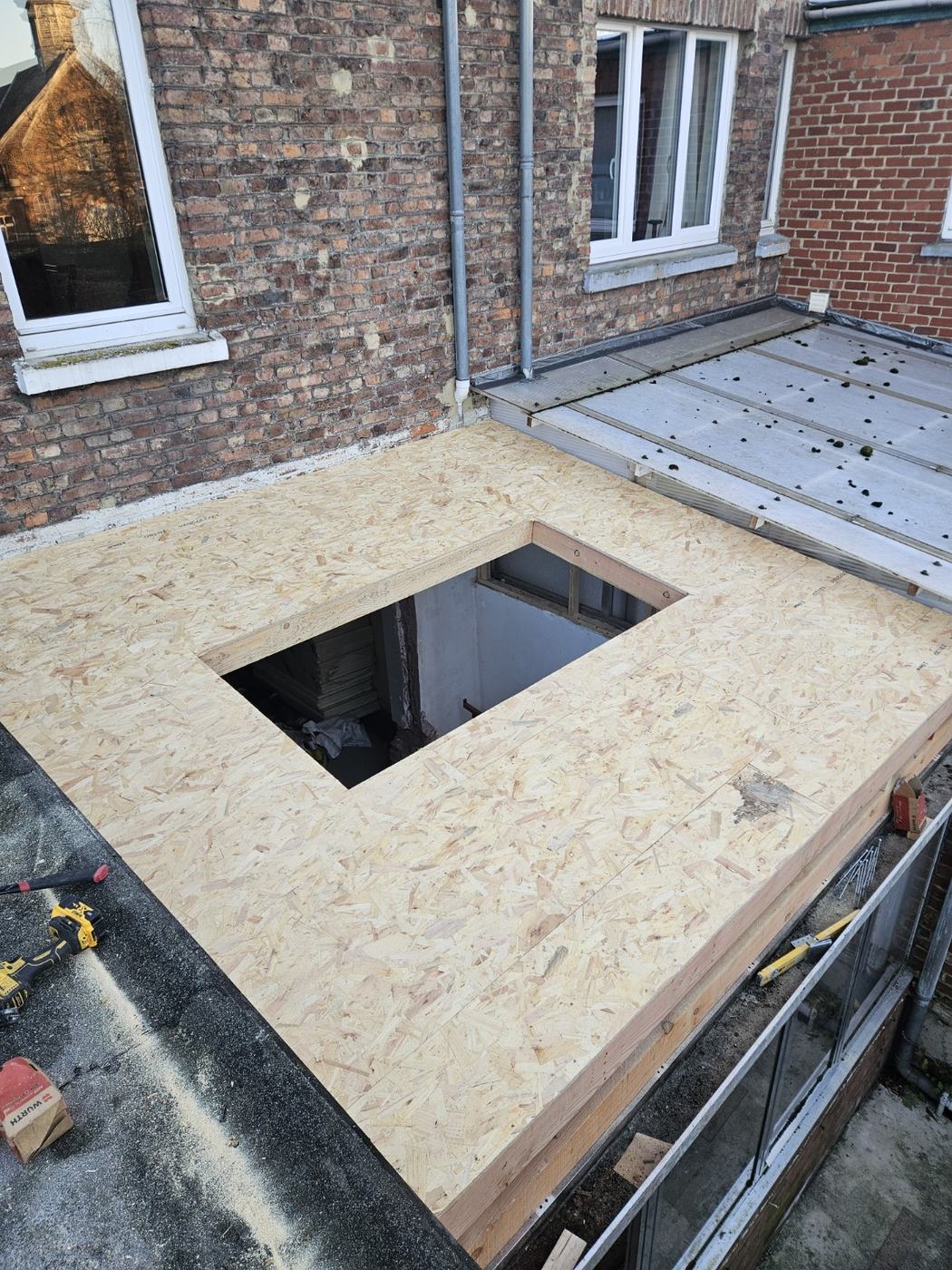 Nouvelle charpente et toiture plate EPDM à Namur - photo 2