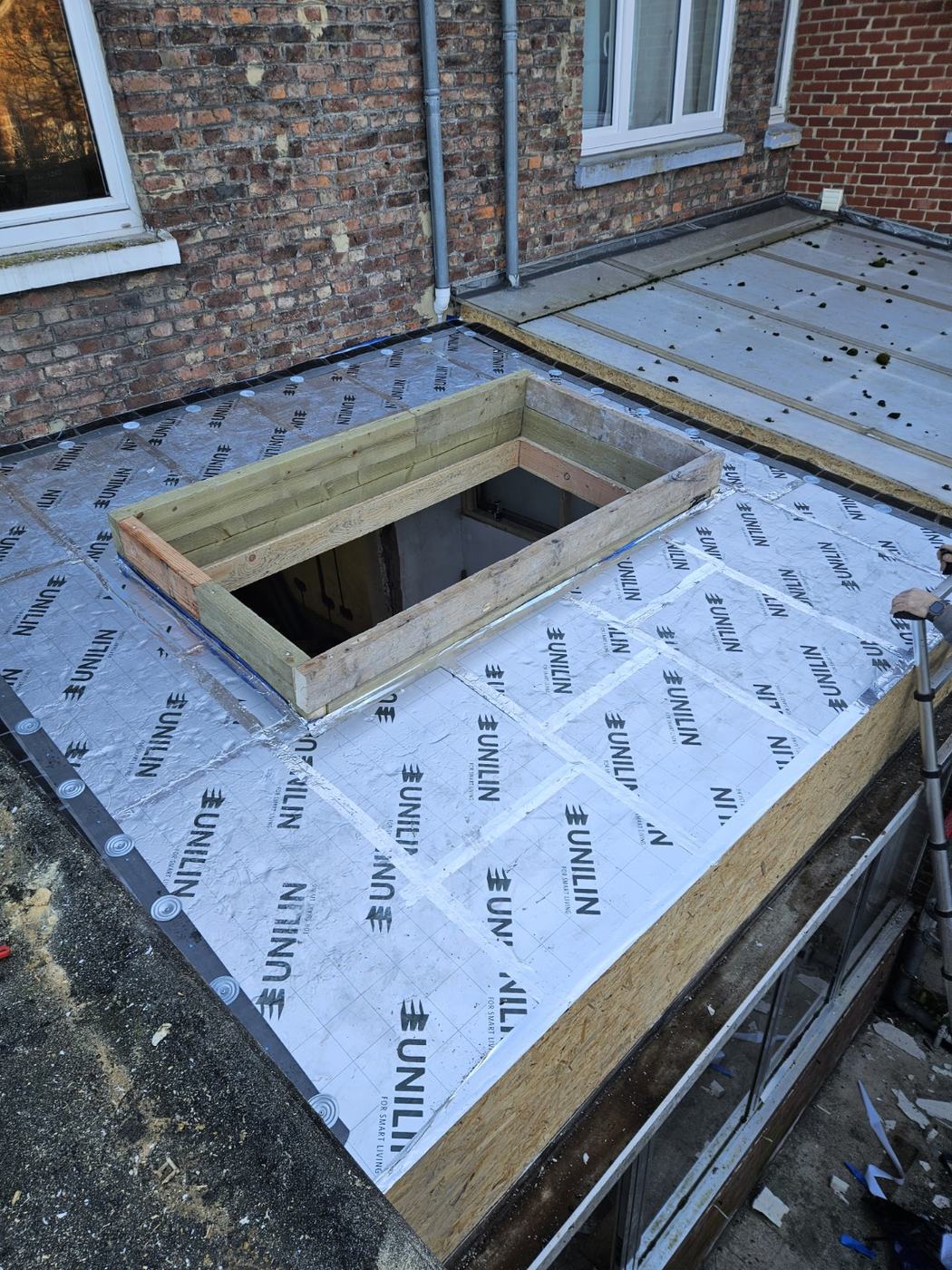 Nouvelle charpente et toiture plate EPDM à Namur - photo 5